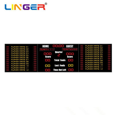 Het multiscorebord van het Functie Elektronische Basketbal met Externe Sirene