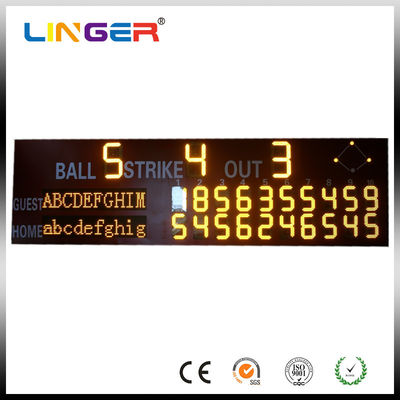 Tableau de bord de baseball LED haute résolution ROHS haute luminosité grand angle de vision