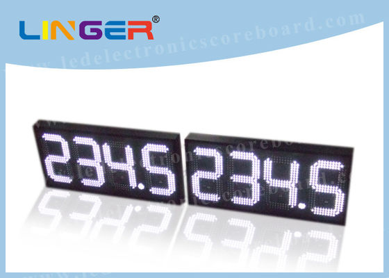 Los dígitos de 12 pulgadas llevaron las muestras de la gasolinera, caras dobles llevadas de las muestras de la gasolinera 3 líneas