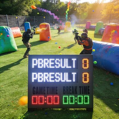1100mm x 1000mm Economical Compact Multi-Function Paintball Scoreboard