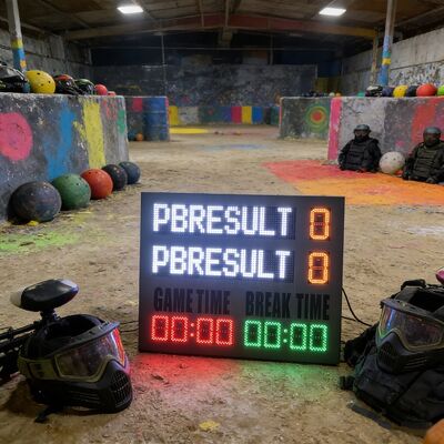 Economical Electronic Led Paintball Scoreboard with Wireless Controller 
