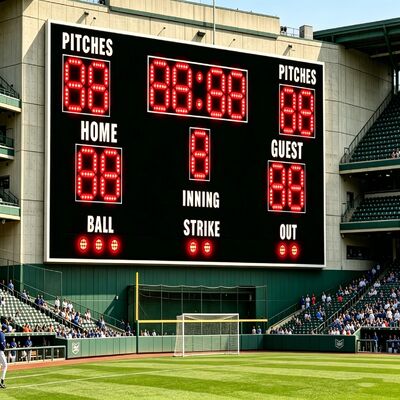 6ft x 9ft Wall-Mounted Baseball Scoreboard: Supplier Waives Ocean Freight on First Orders