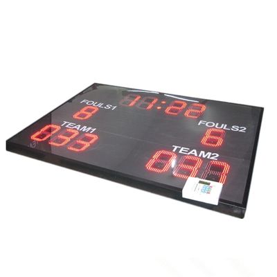 Dur - fil/type sans fil tableau indicateur de basket-ball de LED 2 ans de garantie