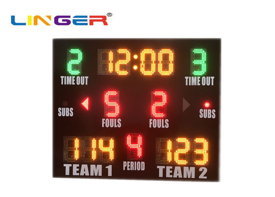 Πολλών χρήσεων αδιάβροχος οδηγημένος IP65 πίνακας βαθμολογίας καλαθοσφαίρισης μη ανακλαστικός