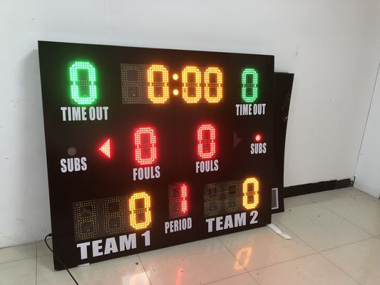 Красная желтая зеленая модель числа ПОГРУЖЕНИЯ табло баскетбола СИД