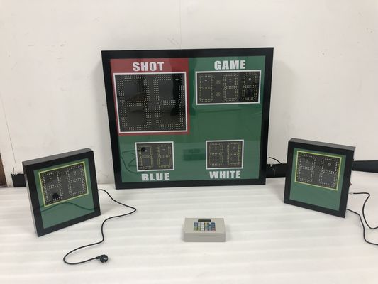 Πίνακας βαθμολογίας Waterpolo μπαταριών υποστήριξης 12V με το πυροβοληθε'ν ρολόι