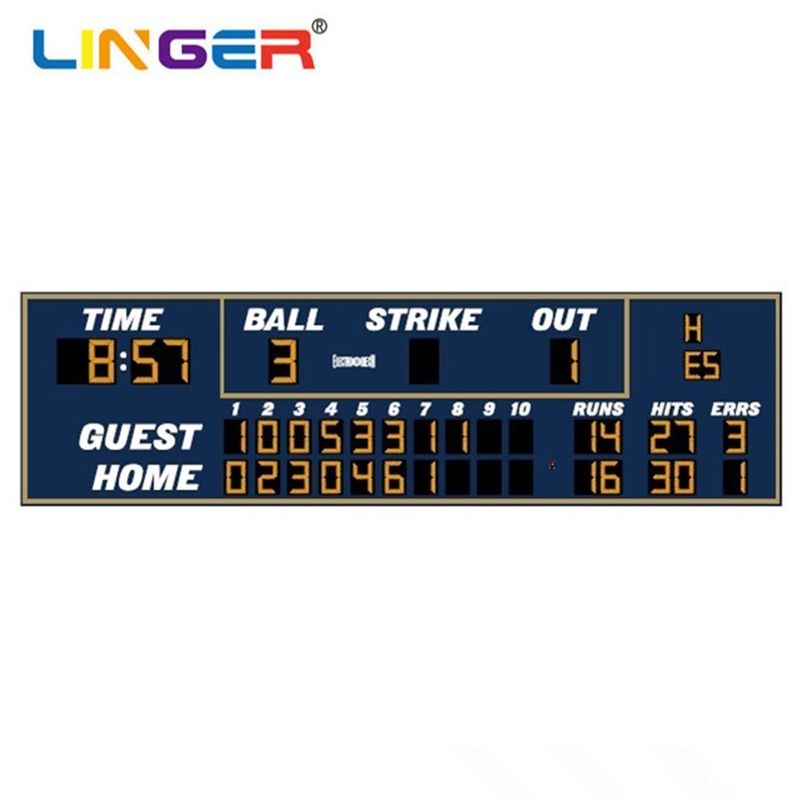 Tableau de bord de baseball LED haute résolution ROHS haute luminosité grand angle de vision