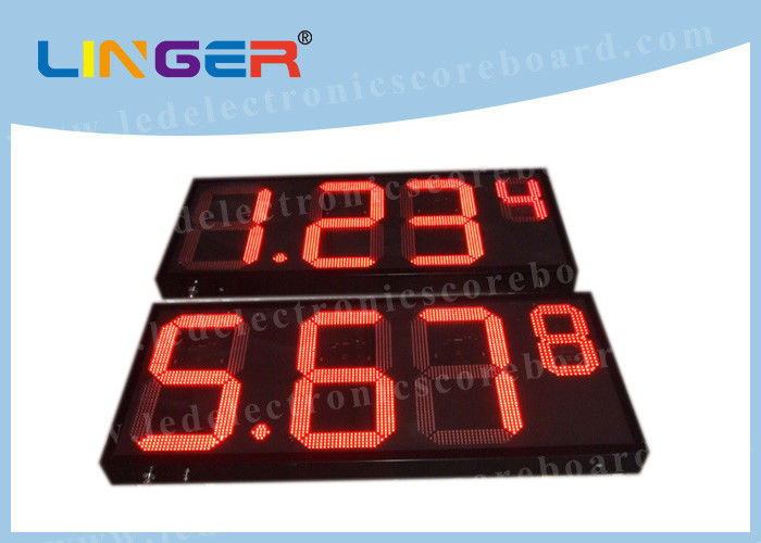 ราคาก๊าซดิจิตอล Super Brightness ลงนามสีแดงสำหรับสถานีน้ำมัน / สถานีบริการ