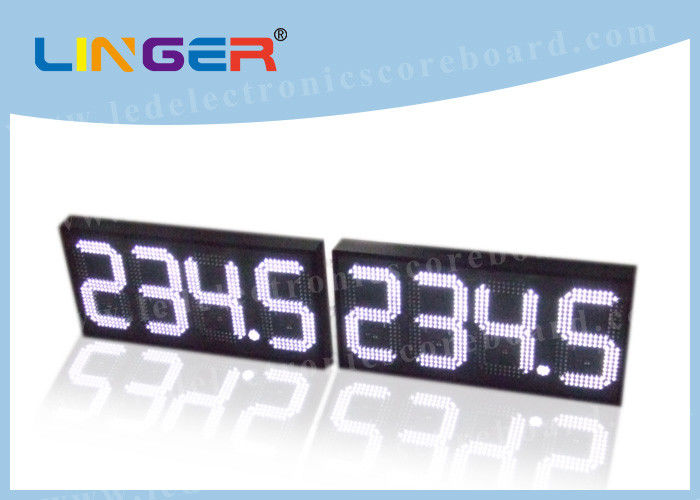 Los dígitos de 12 pulgadas llevaron las muestras de la gasolinera, caras dobles llevadas de las muestras de la gasolinera 3 líneas